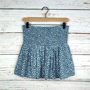 Nordstrom BP Dancing Daisy Smocked Mini Skirt